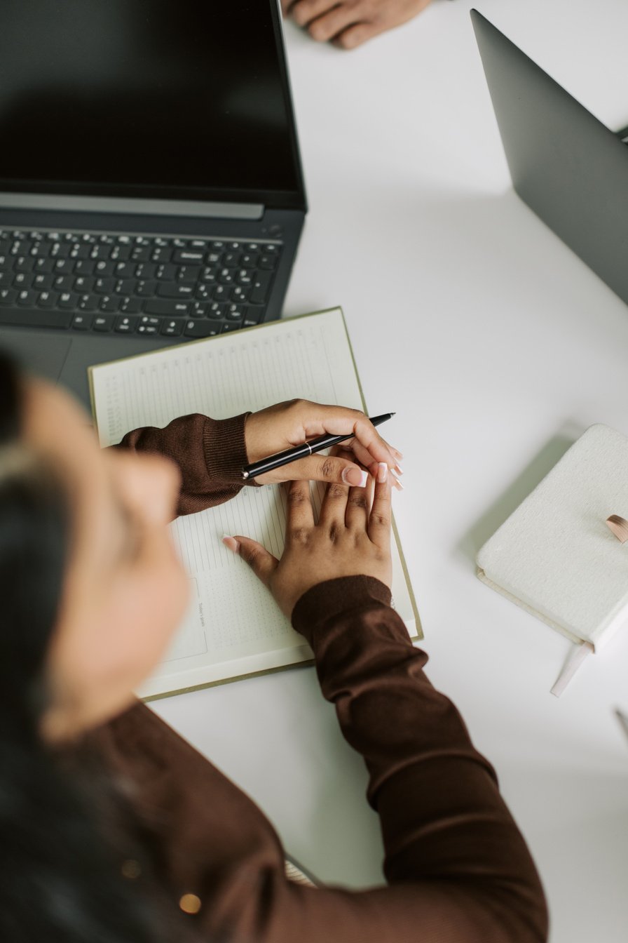 Woman Working in Modern Office